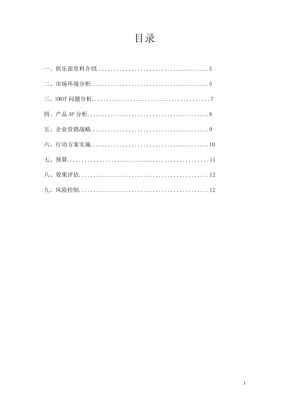 企业市场营销策划书_第3页