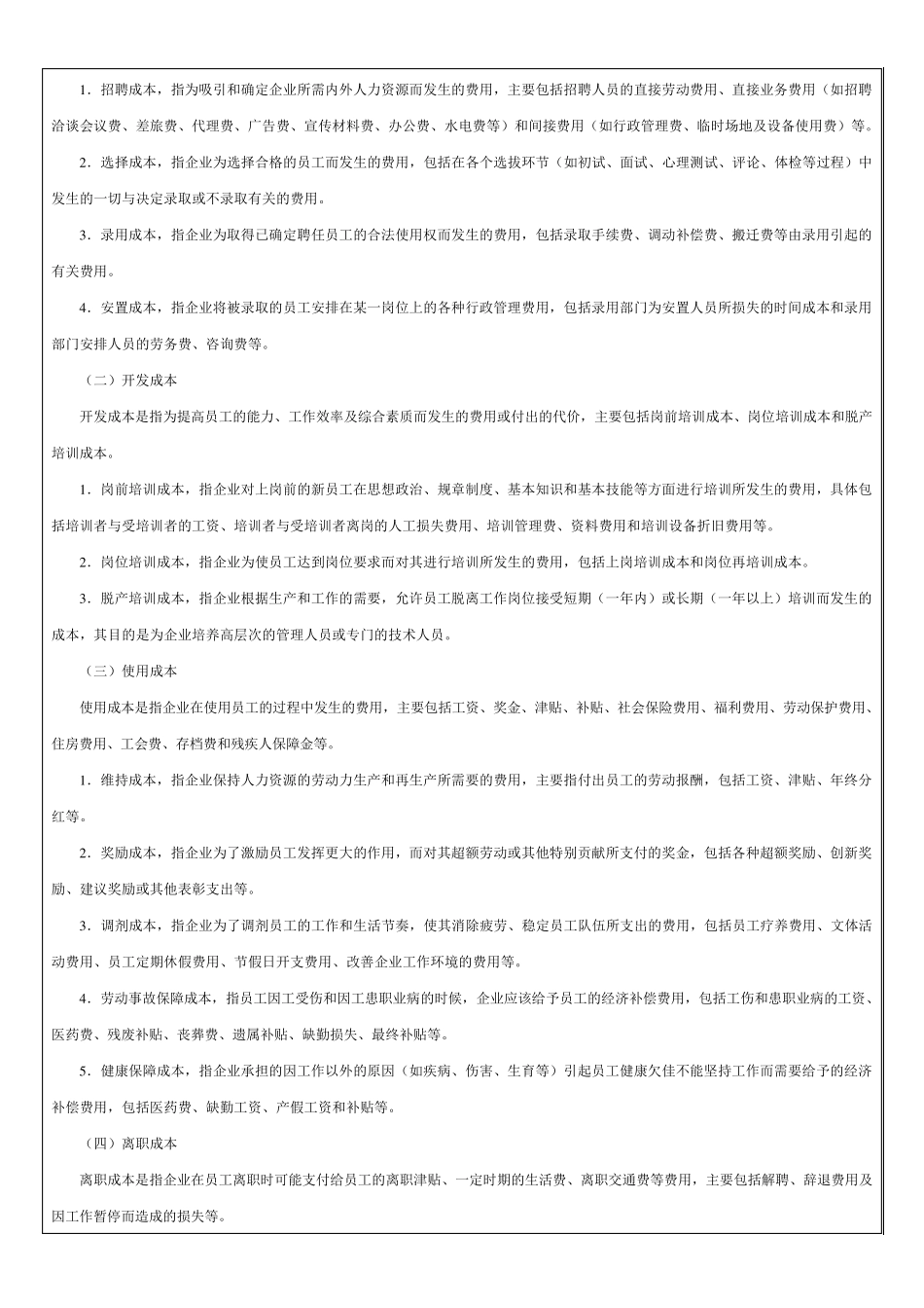 企业年度人力资源成本预算分析与编制(样本)_第2页
