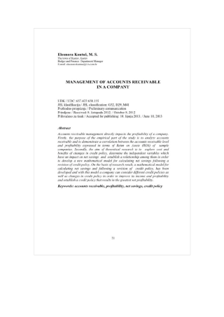 企业应收账款管理外文文献及翻译