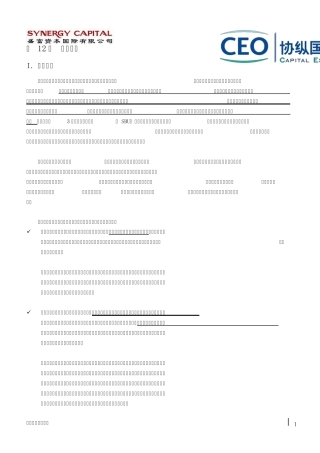 企业战略管理培训第12章业务划分