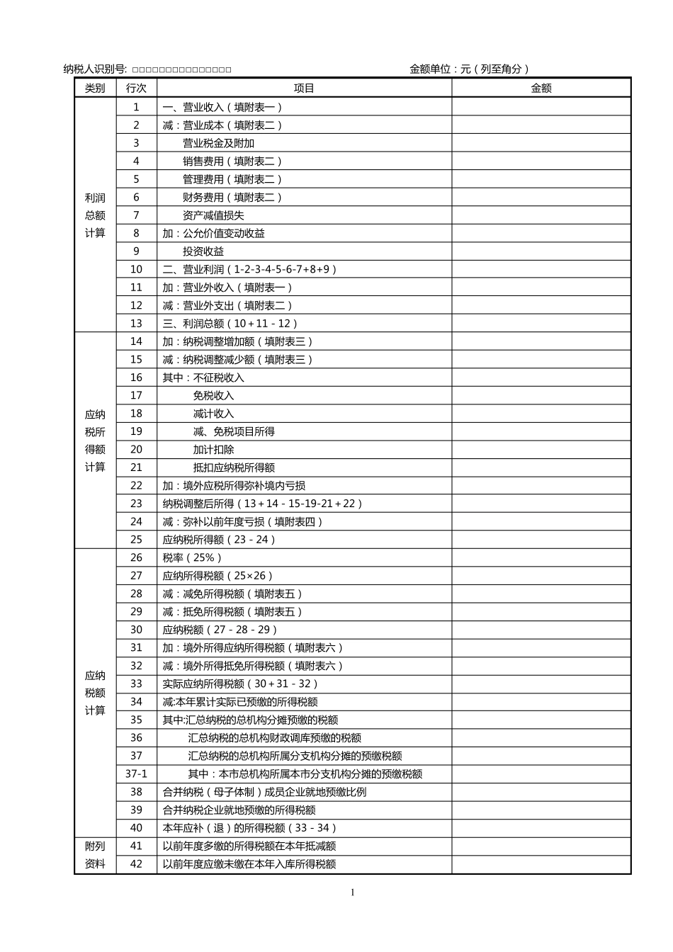 企业所得税汇算清缴套表_第2页