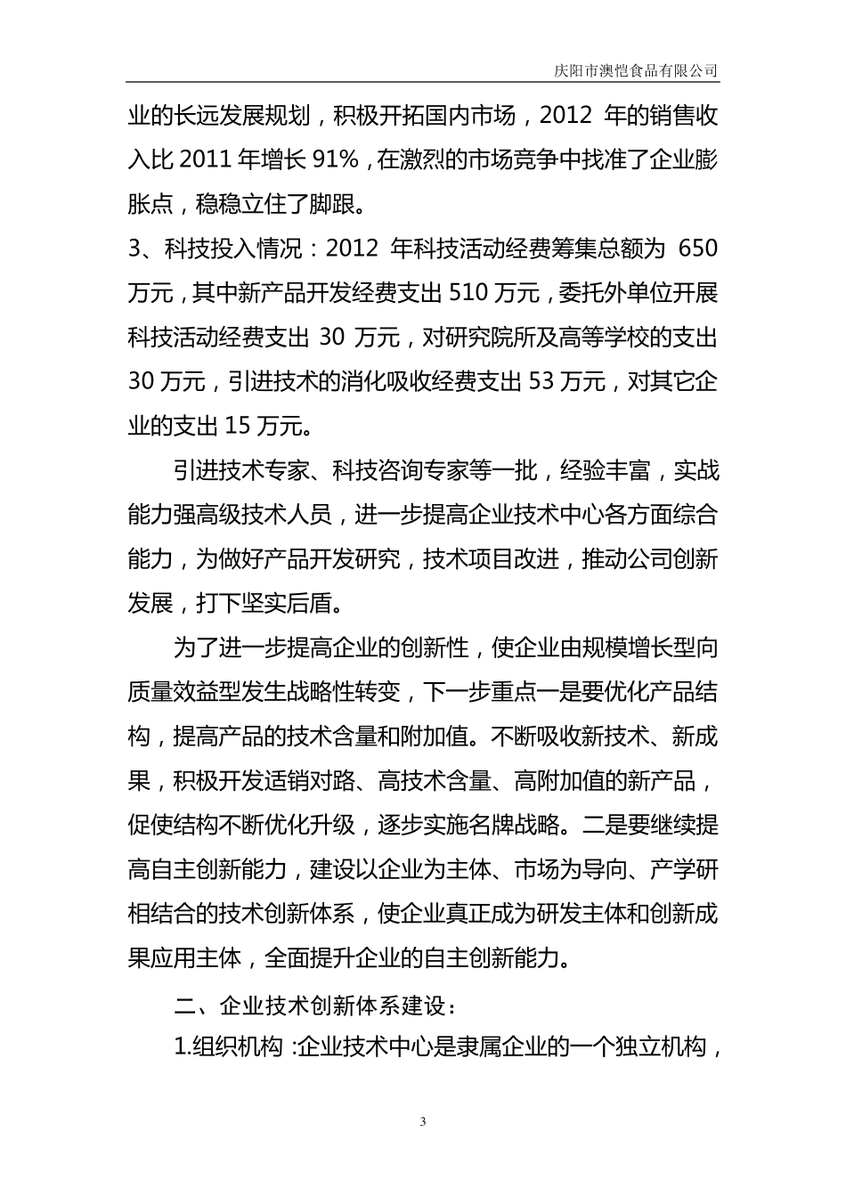 企业技术中心年度工作总结_第3页