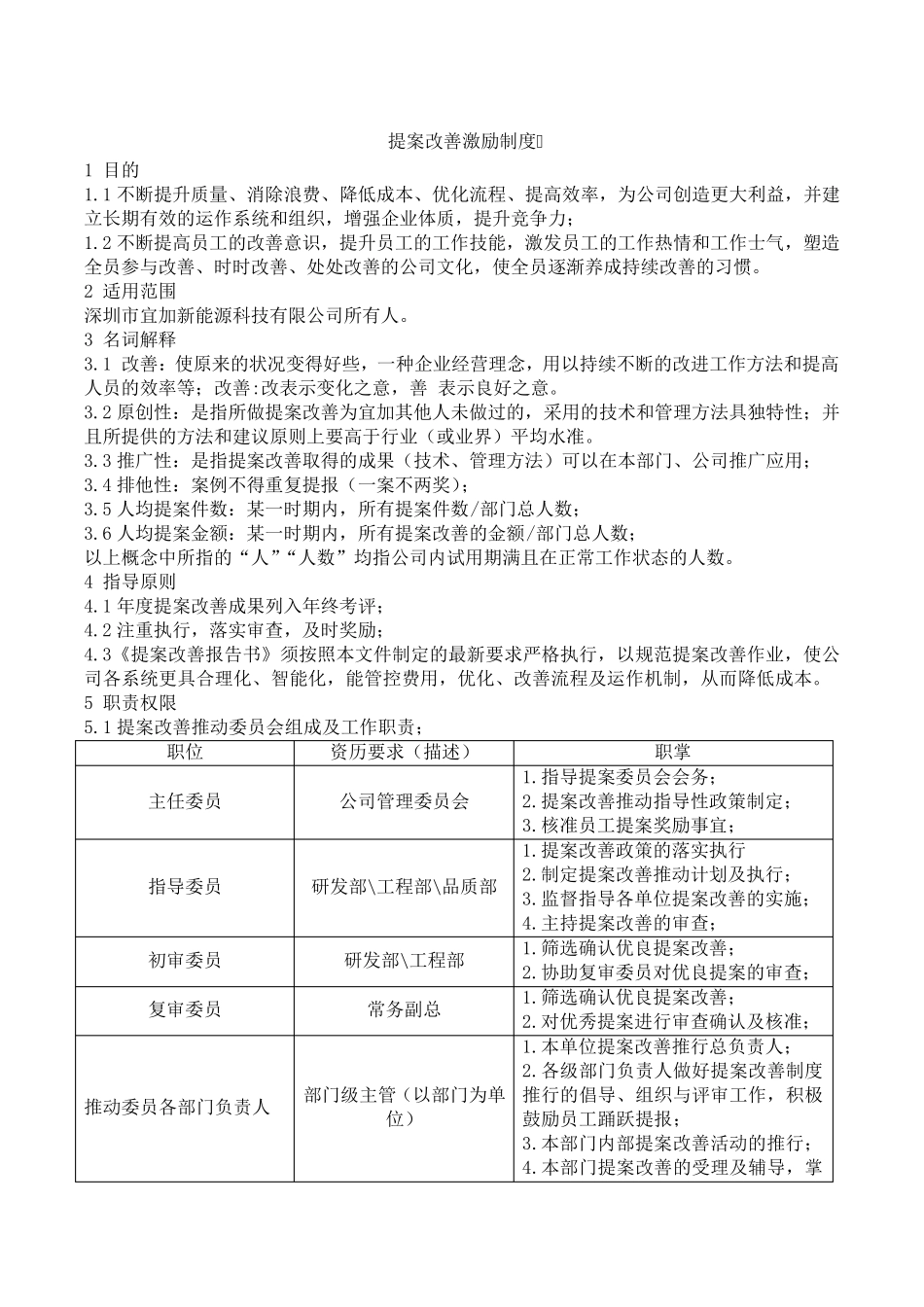 企业提案改善激励制度_第1页
