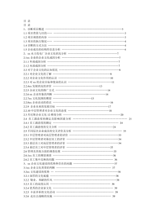 企业文化诊断报告范本