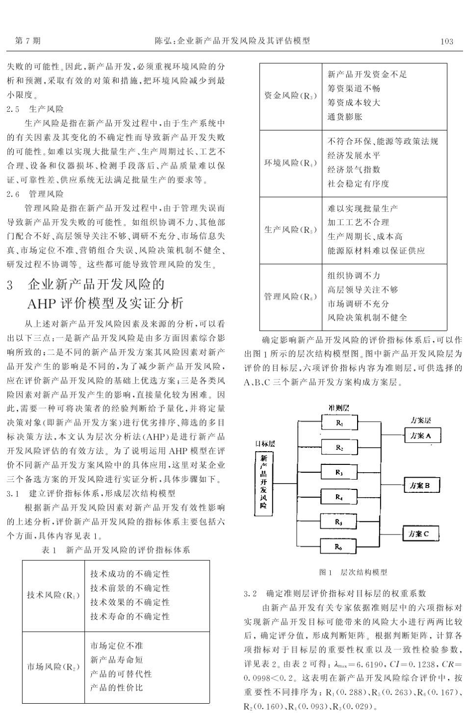 企业新产品开发风险及其评估模型_第2页