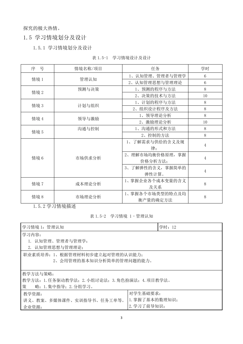 企业管理基础知识课程标准_第3页