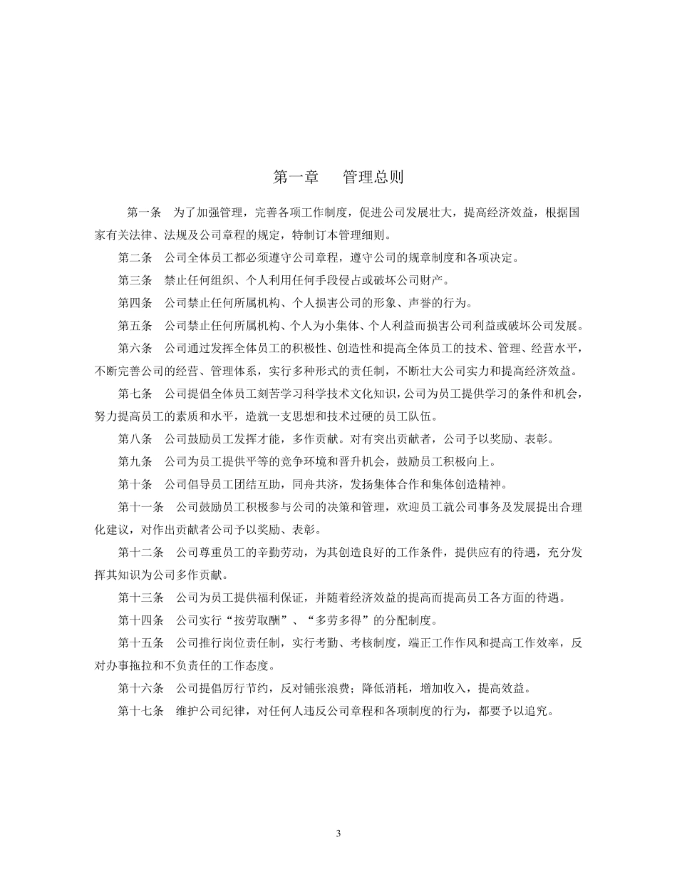 企业管理规章制度范本_第3页