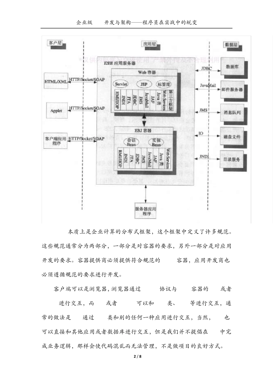 企业级开发与架构J2EE框架_第2页
