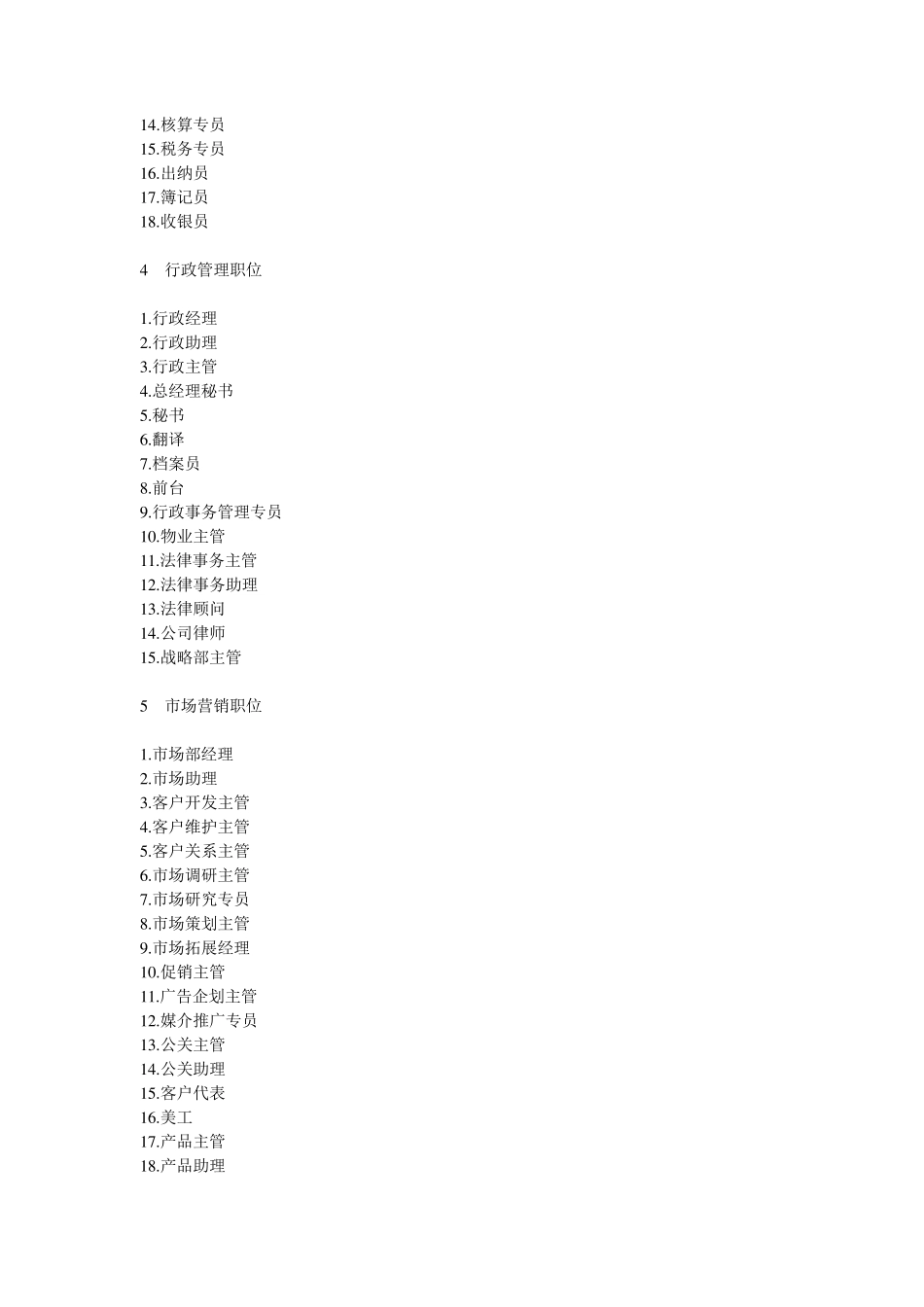 企业职位大全_第2页