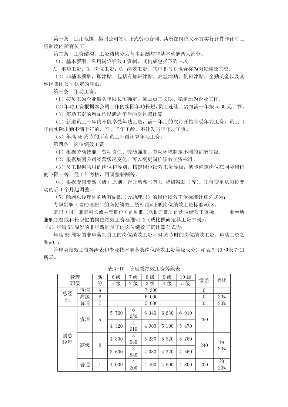 企业薪酬制度(范本一)_第3页