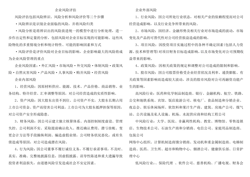 企业风险评估_第1页