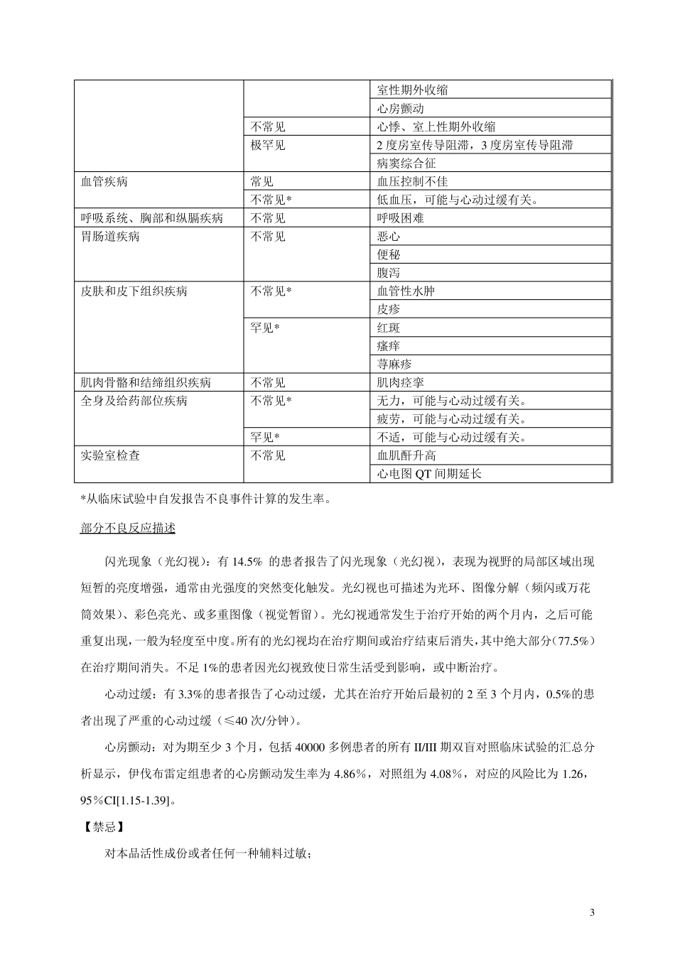 伊伐布雷定说明书_第3页