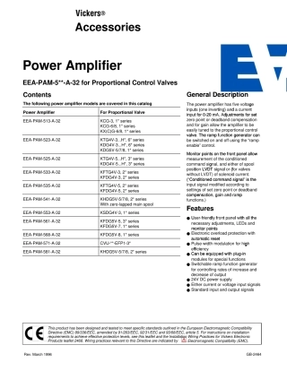 伊顿威格士典型比例放大器样本