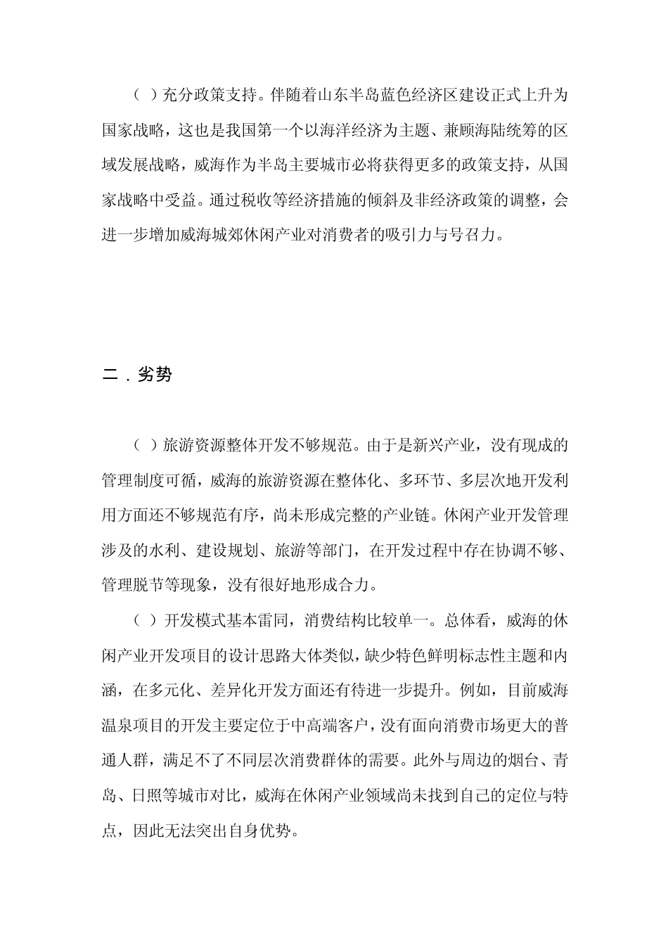 休闲旅游业swot分析_第3页