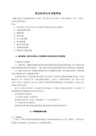 优先队列与分支限界法
