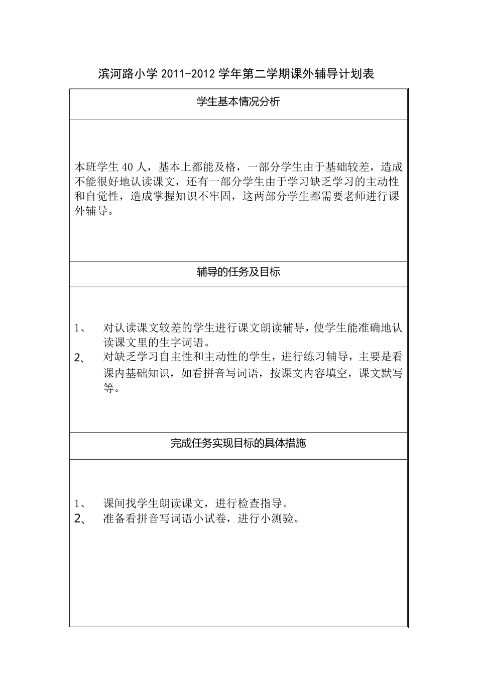 优差生辅导计划及记录_第2页