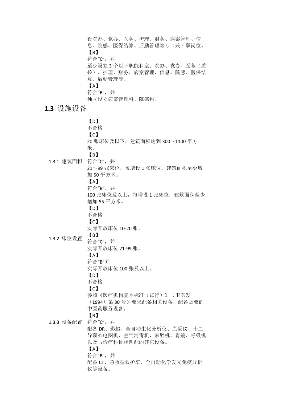 优质服务基层行评价标准(卫生院版)_第3页