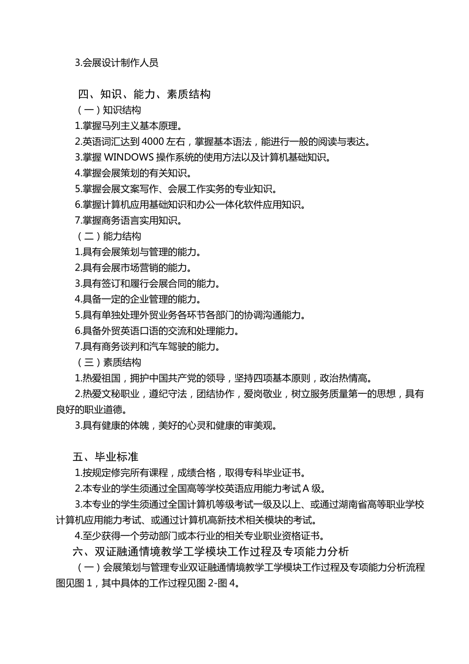 会展策划与管理专业人才培养方案_第2页