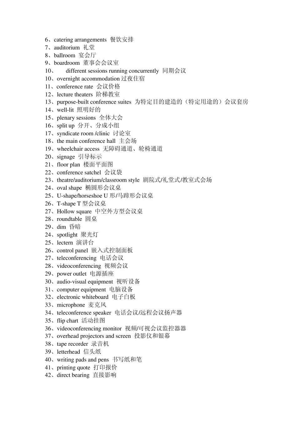 会展英语专业词汇_第2页