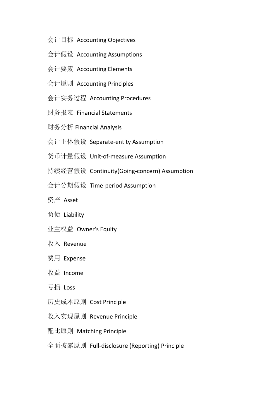 会计中英文对照_第2页