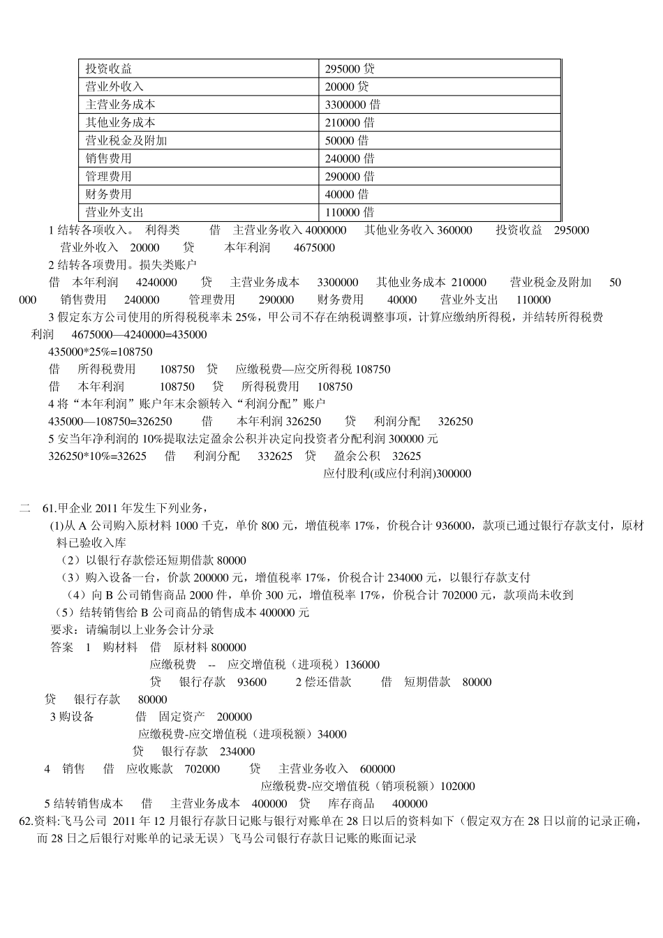 会计从业资格考试会计基础操作及计算全集_第2页