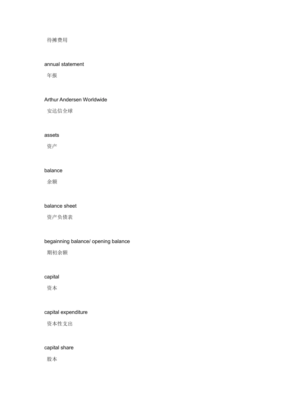 会计分录中英文对照表_第3页