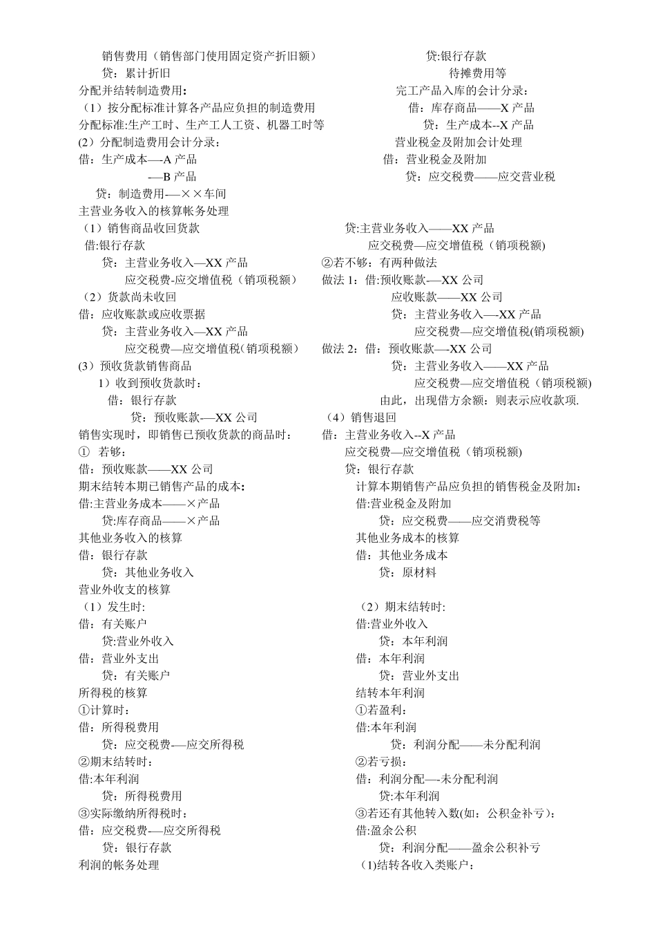 会计基础+会计分录+会计公式_第2页