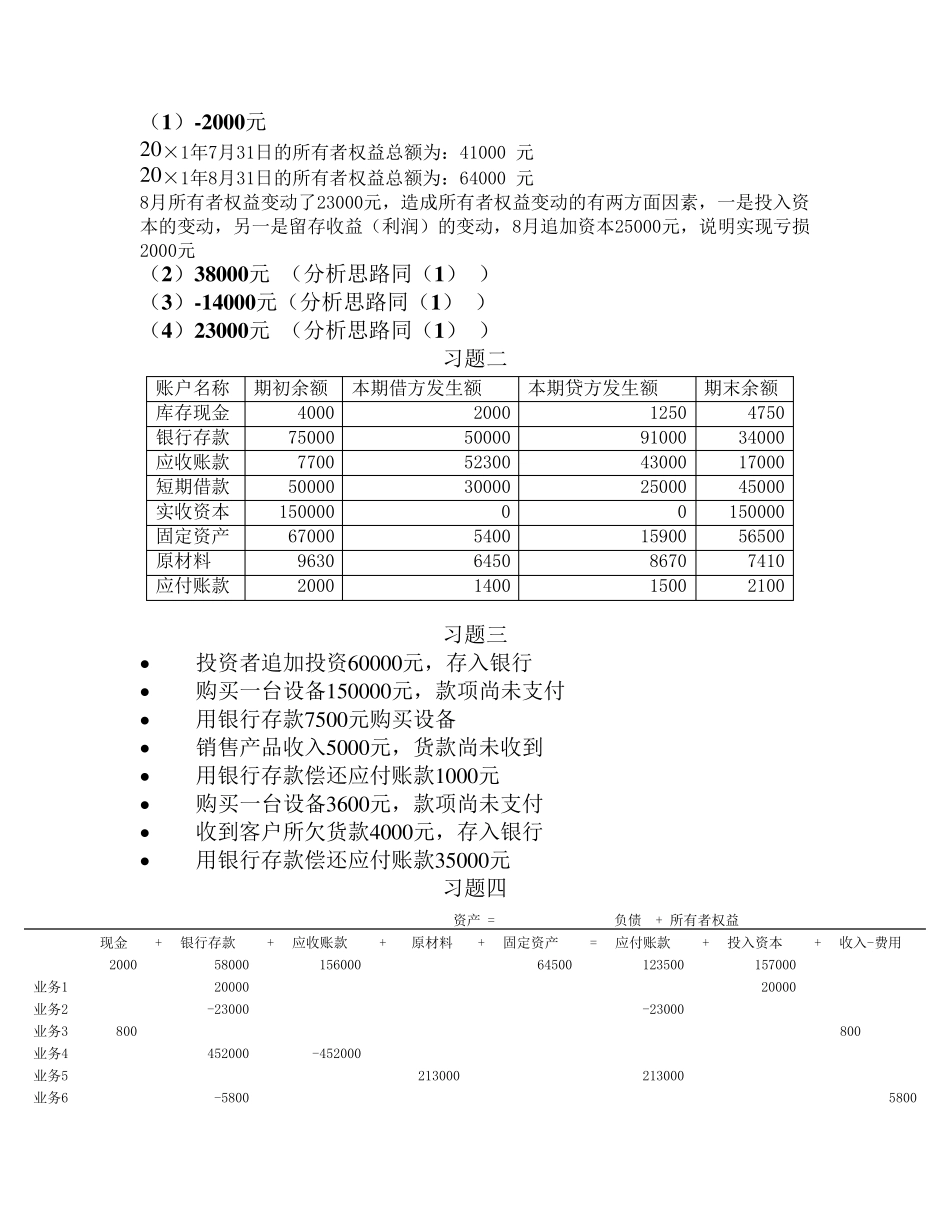 会计学(上海财经大学出版社)课后习题答案主编陈信元_第3页