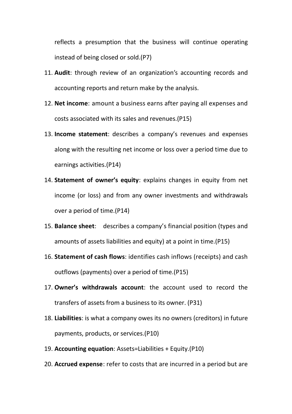 会计学原理英文名词解释_第2页