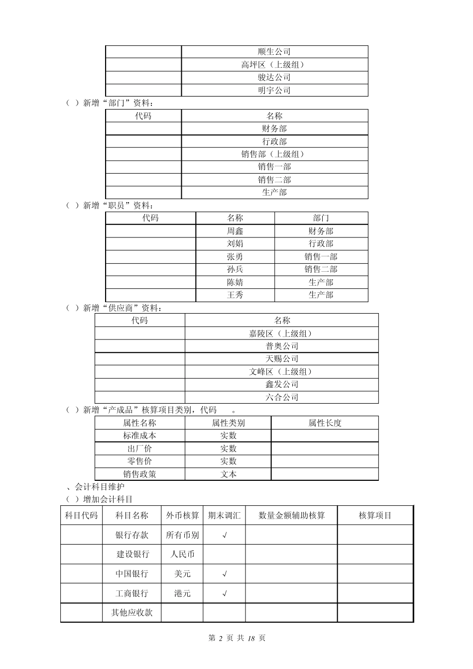 会计电算化综合实训(金蝶K3平台)_第2页