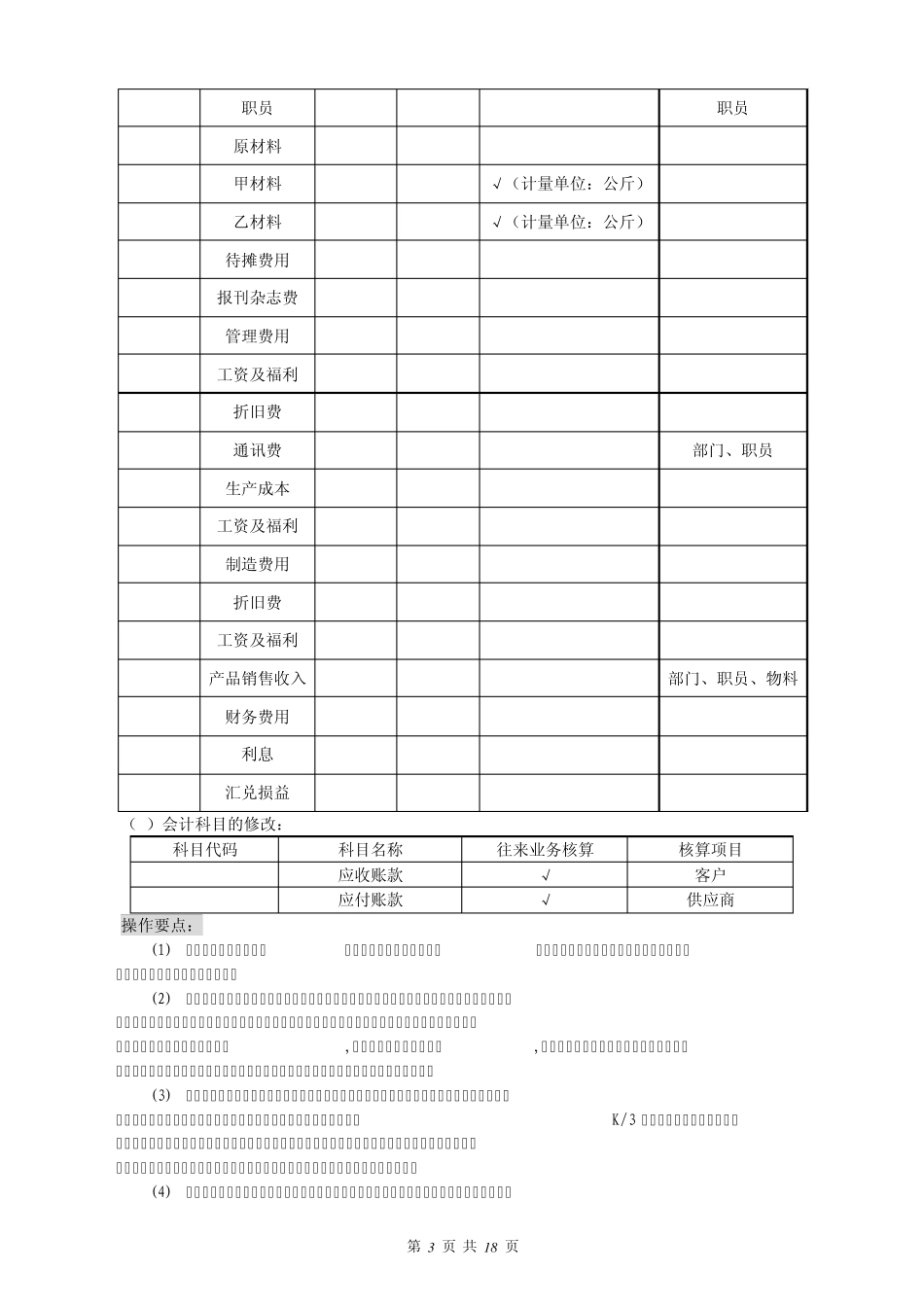 会计电算化综合实训(金蝶K3平台)_第3页