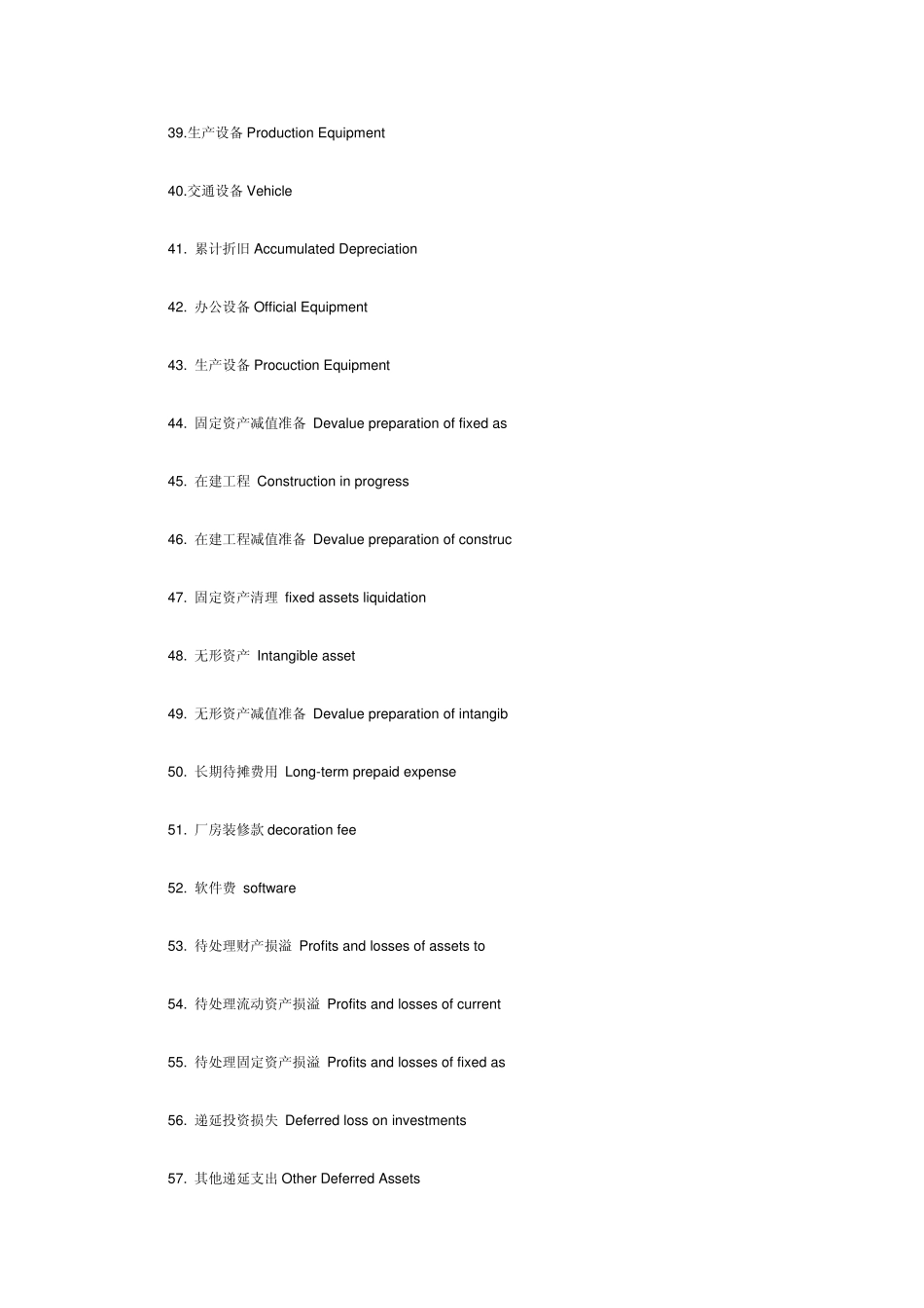 会计科目(中英文对照表达)_第3页