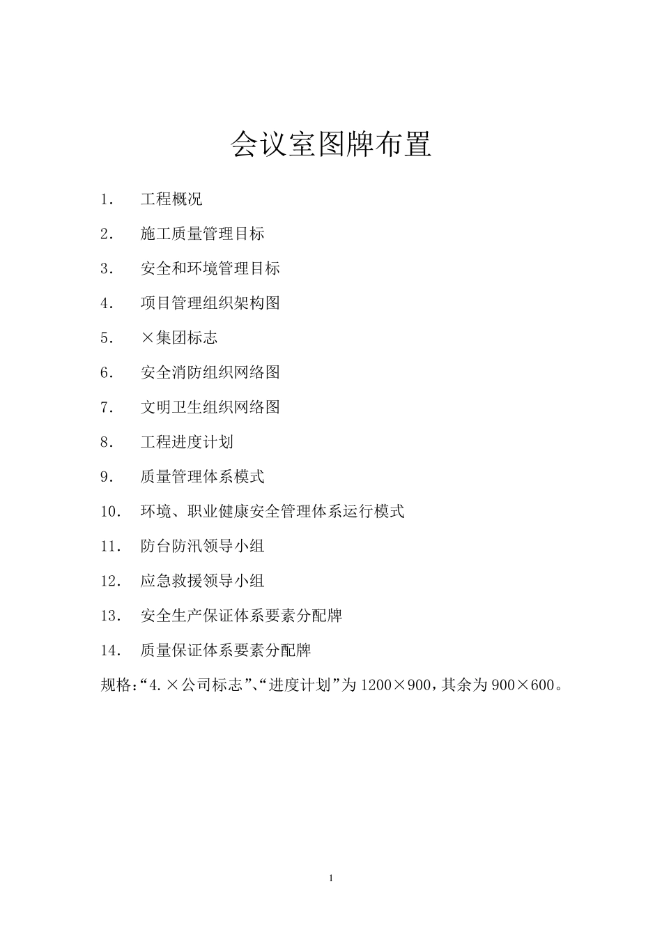 会议室图牌布置_第1页