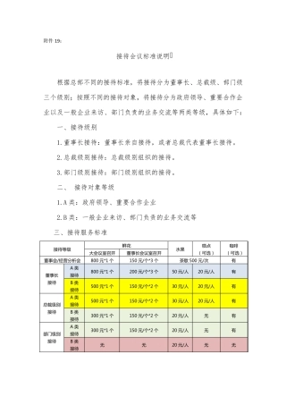 会议接待标准