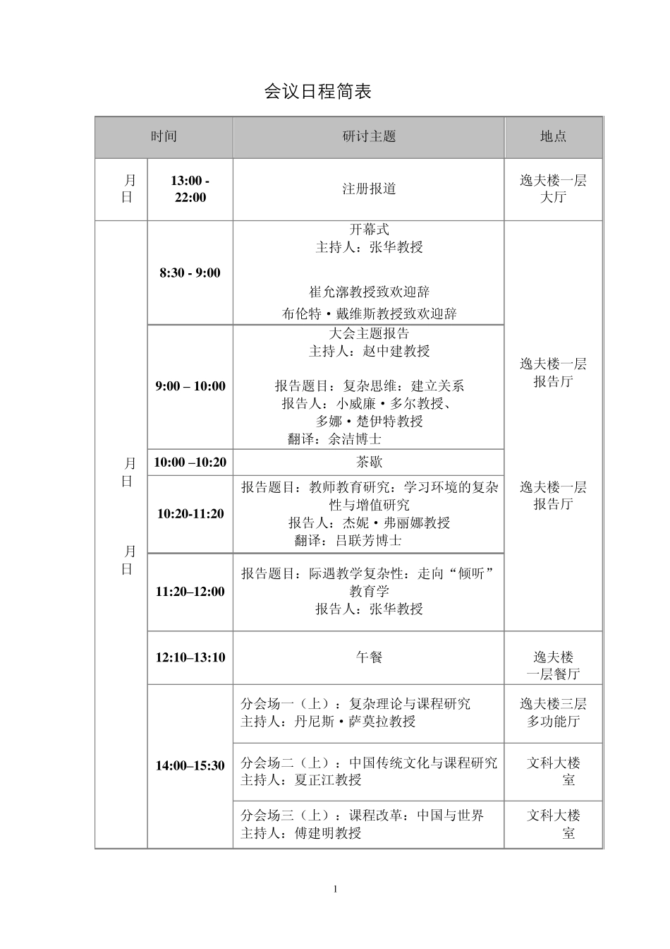 会议日程简表_第1页