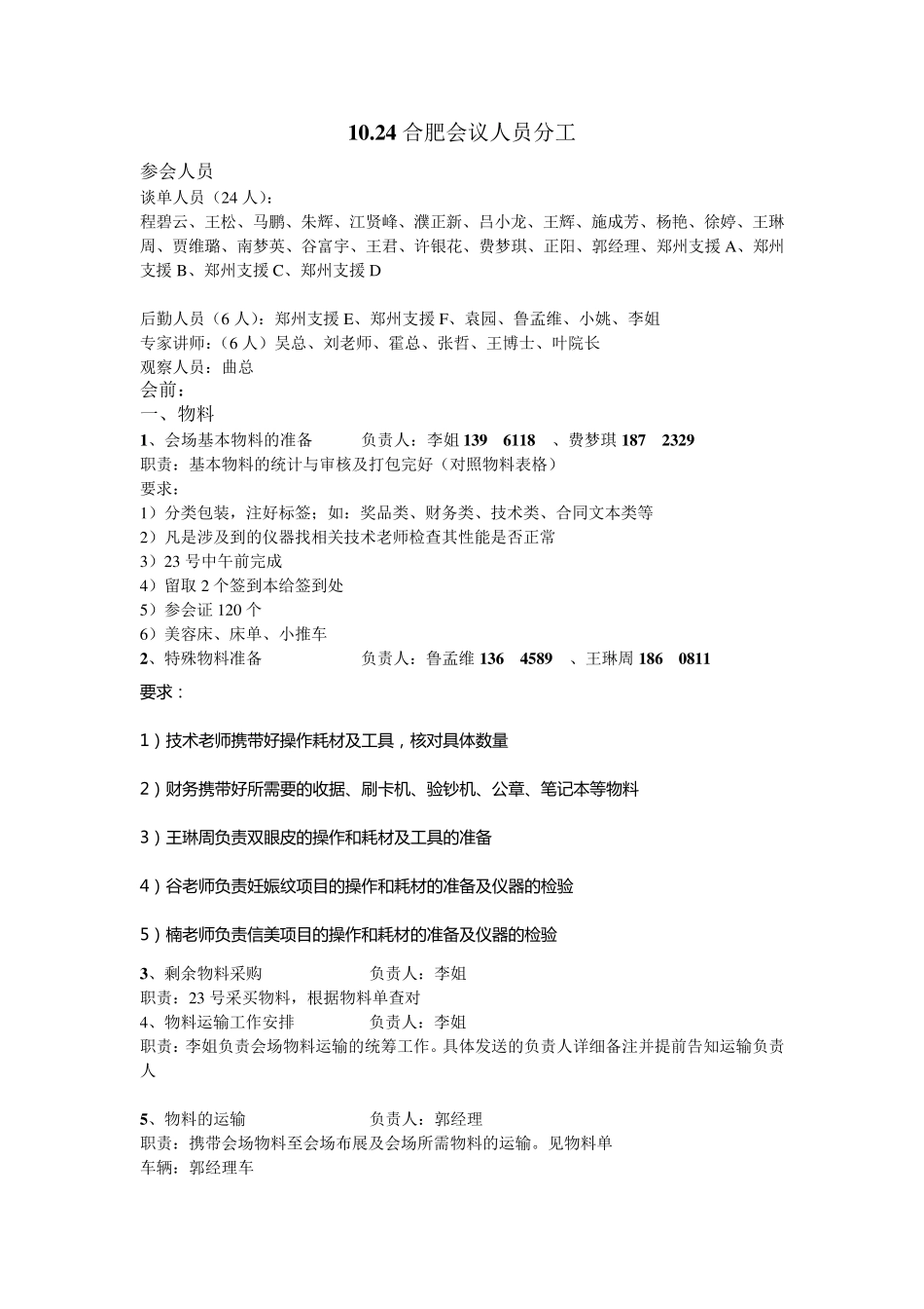 会议营销人员分工_第1页