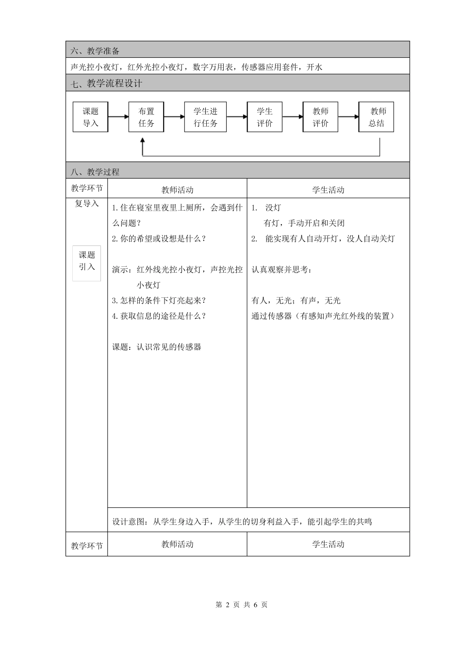 传感器教学设计_第2页