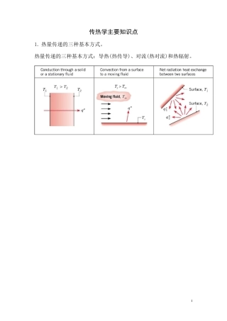 传热学知识点