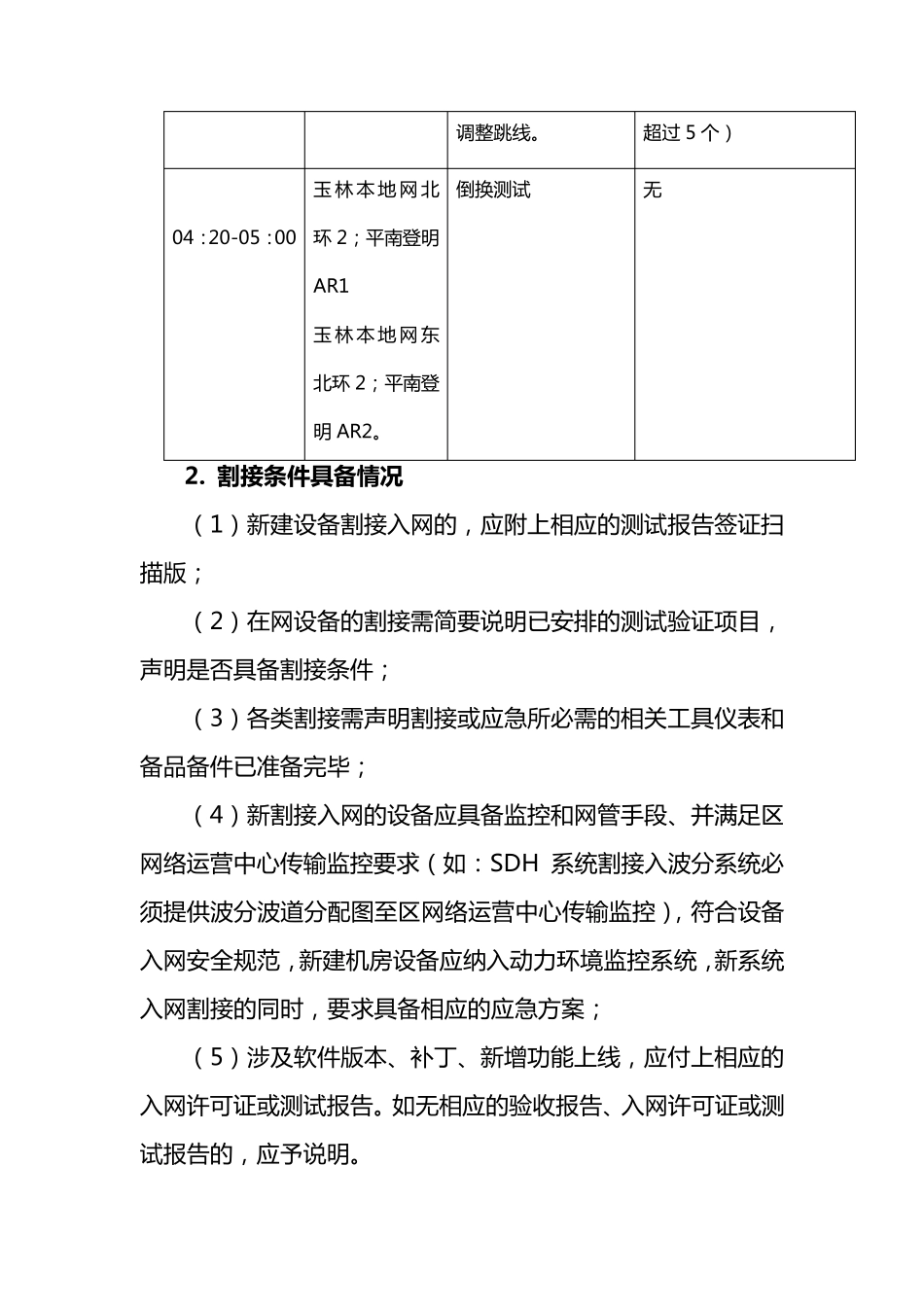 传输设备割接方案模板_第2页