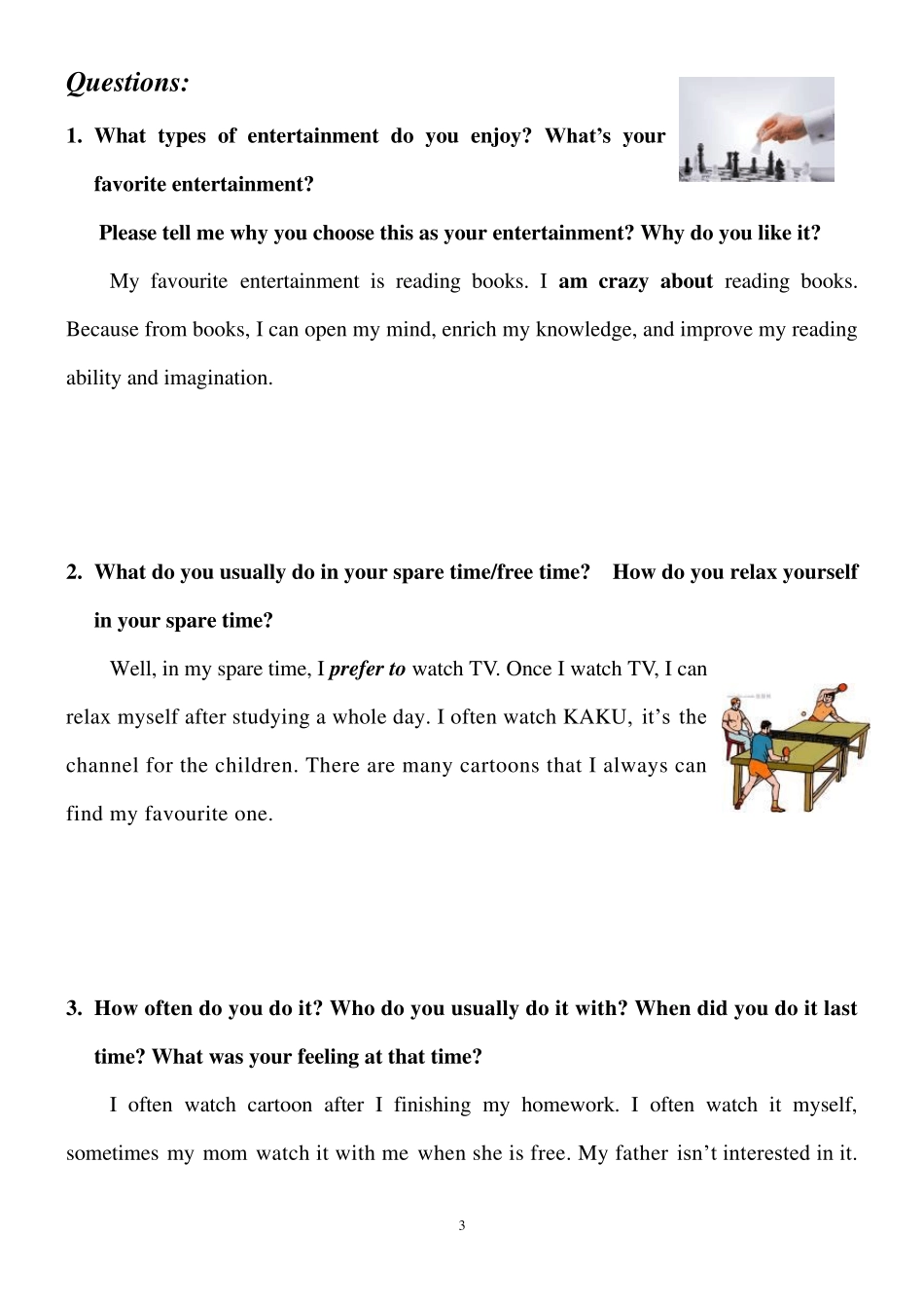 伦敦三一口语五级讲义Topic4Entertainment_第3页