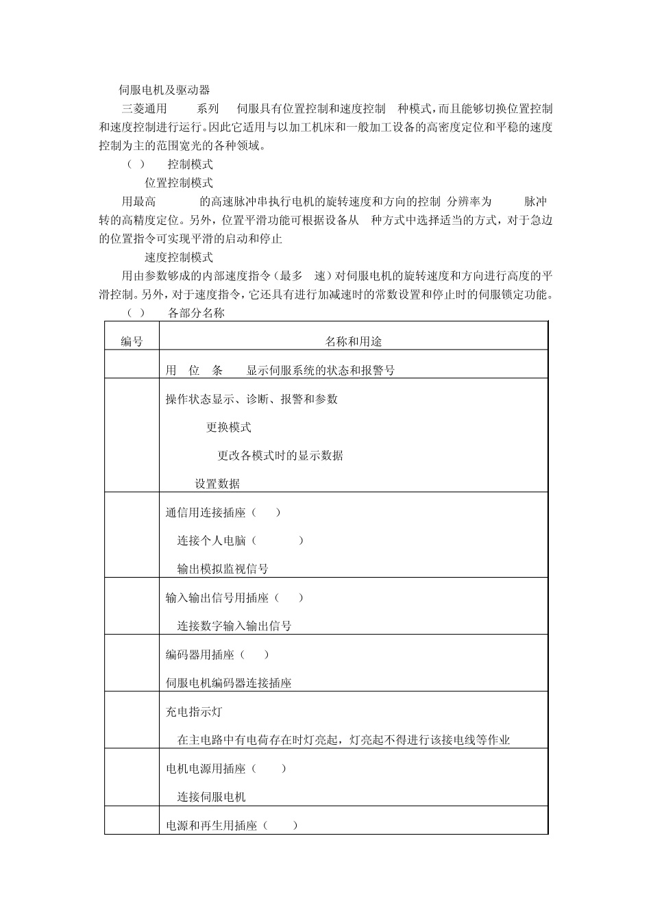 伺服电机及驱动器_第1页