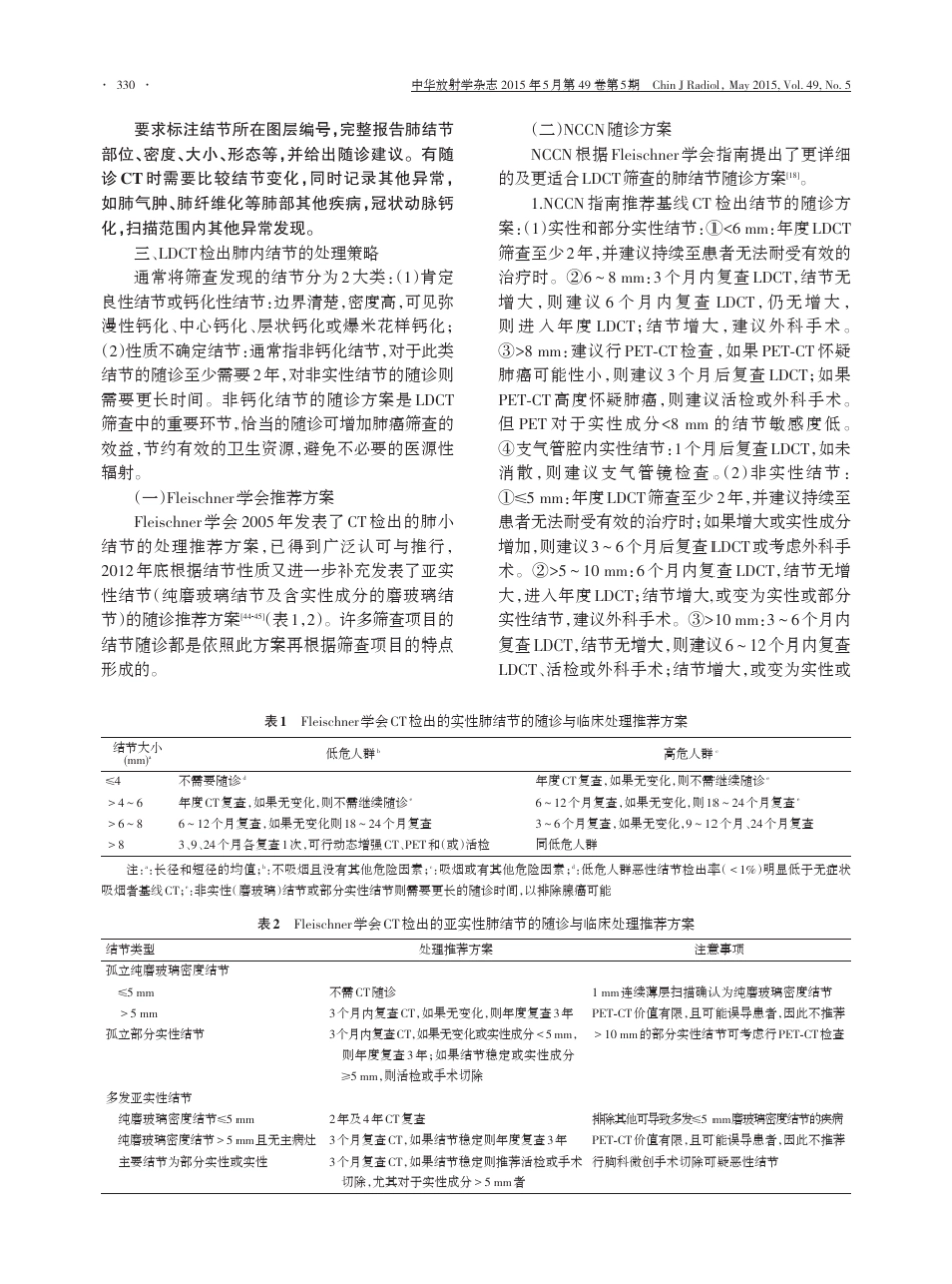 低剂量螺旋CT肺癌筛查专家共识_第3页