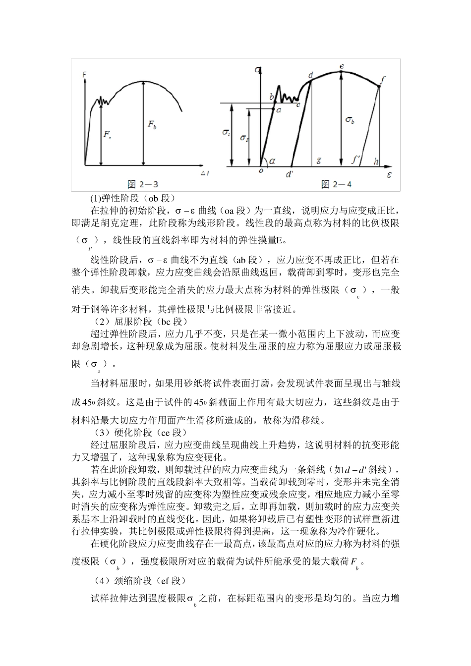 低碳钢拉伸实验报告_第2页