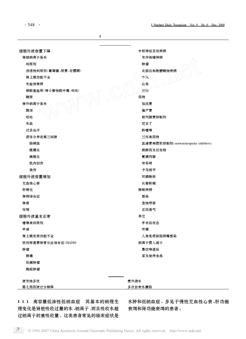 低钠血症的诊断与治疗_第2页