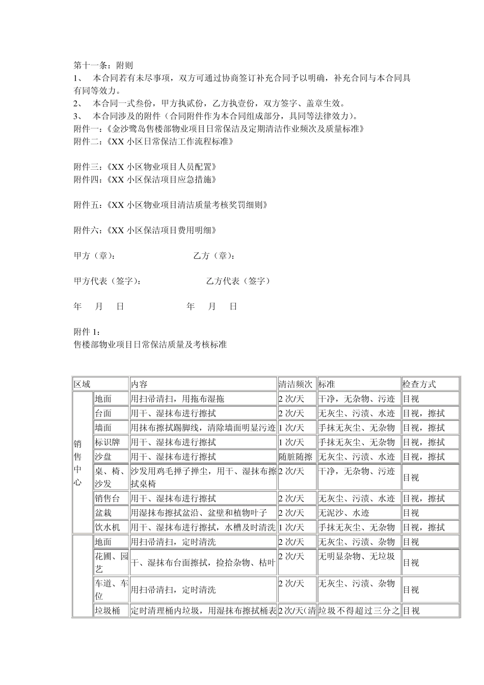 住宅小区保洁服务合同_第3页