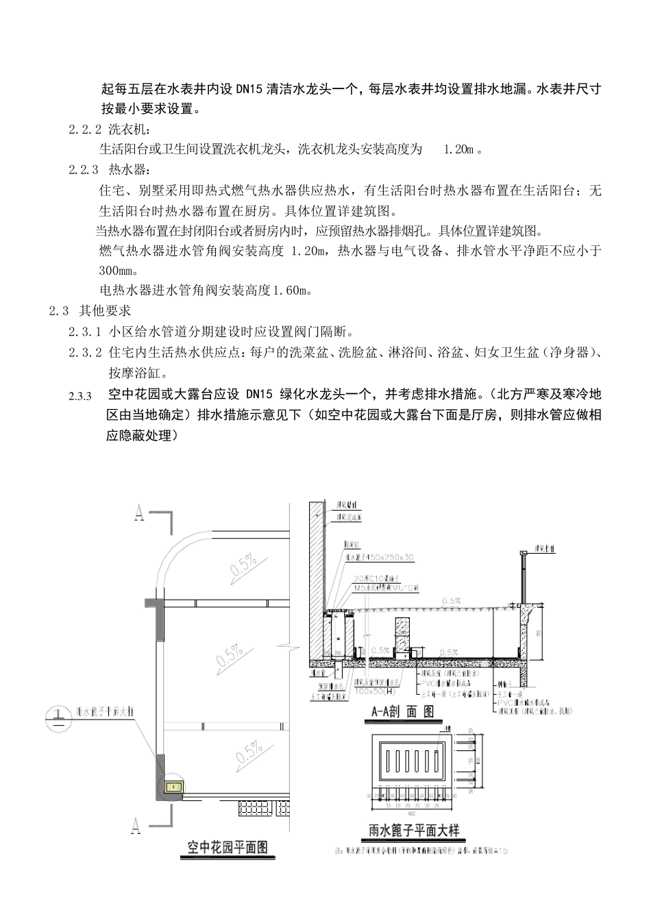 住宅设计要求与标准(给排水)_第2页