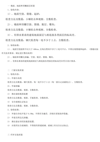 住宅验收标准文档