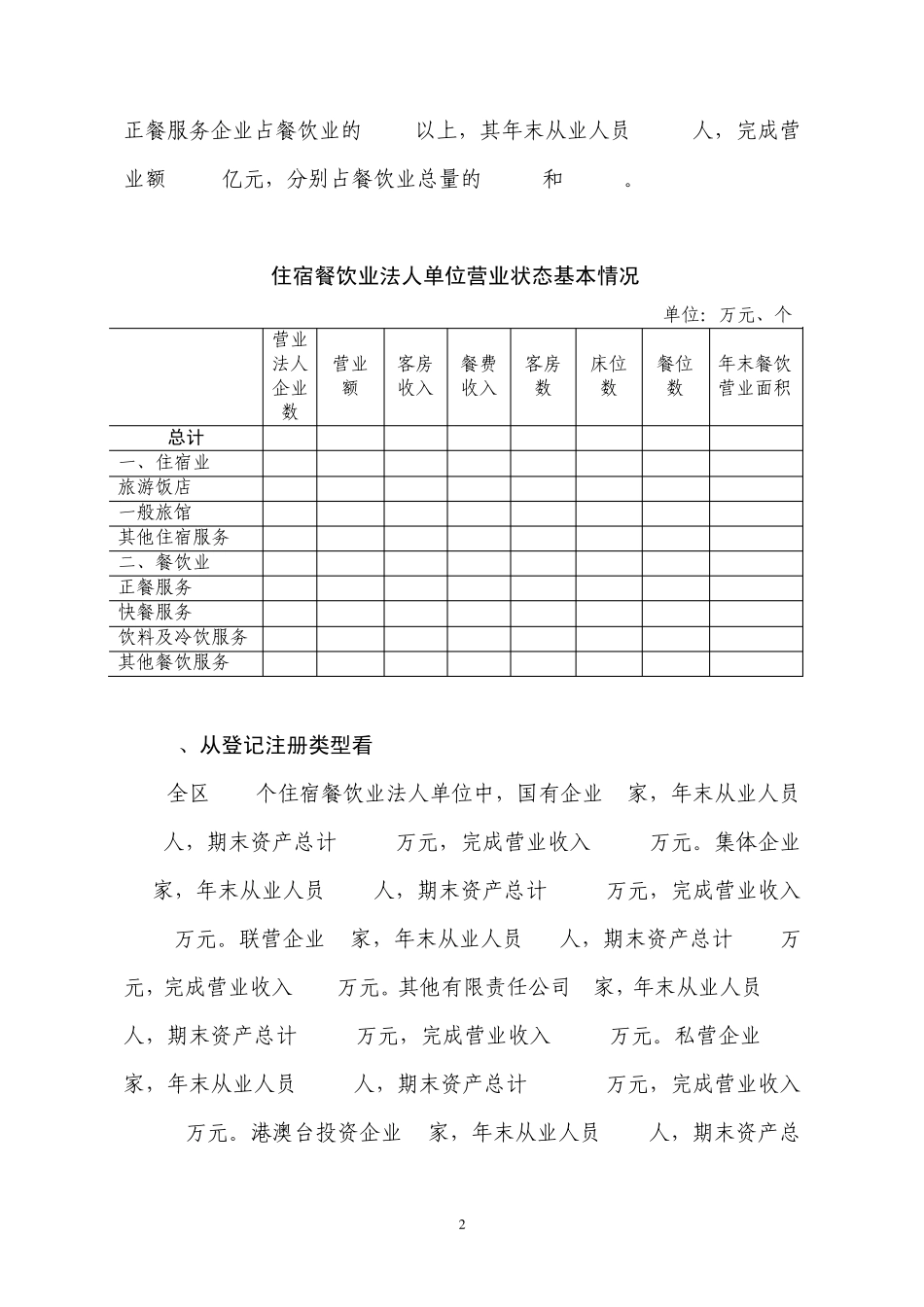 住宿餐饮业发展现状、特点、问题及对策_第2页
