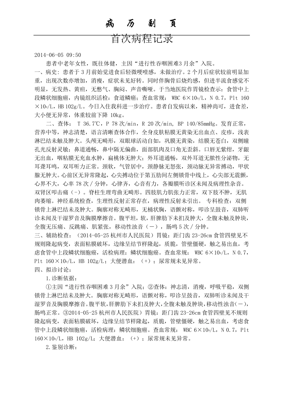 住院病历电子模板大全精_第3页