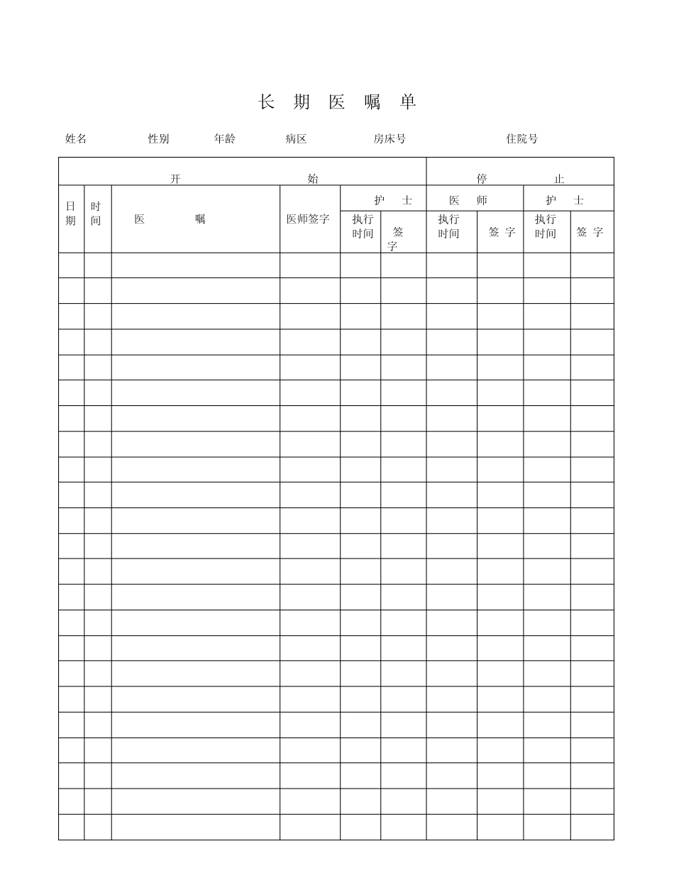 住院证,医嘱单_第3页